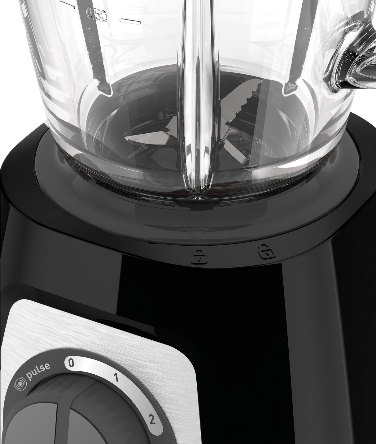 Tefal BlendForce II BL4388 blender 1,25 L Bordplade blender 800 W Sort, Børstet stål