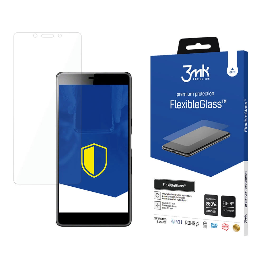 Hybridglas 3mk FlexibleGlassTM til Sony Xperia L3