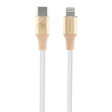 Guess Ebossed Logo USB-C / Lightning kabel 1,5 m hurtig opladning - guld