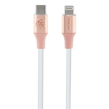 Guess Ebossed Logo USB-C / Lightning Cable 1,5 m Hurtig opladning - Pink