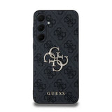Guess 4G Big Metal Logo-hylster til Samsung Galaxy A35 - sort