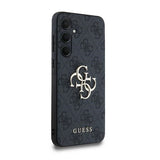 Guess 4G Big Metal Logo-hylster til Samsung Galaxy A35 - sort