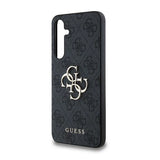 Guess 4G Big Metal Logo-hylster til Samsung Galaxy A35 - sort