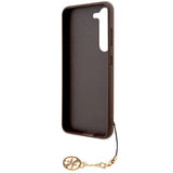 Guess 4G Charms Collection case til Samsung Galaxy A35 - brun