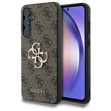 Guess 4G Big Metal Logo-hylster til Samsung Galaxy A55 - brun