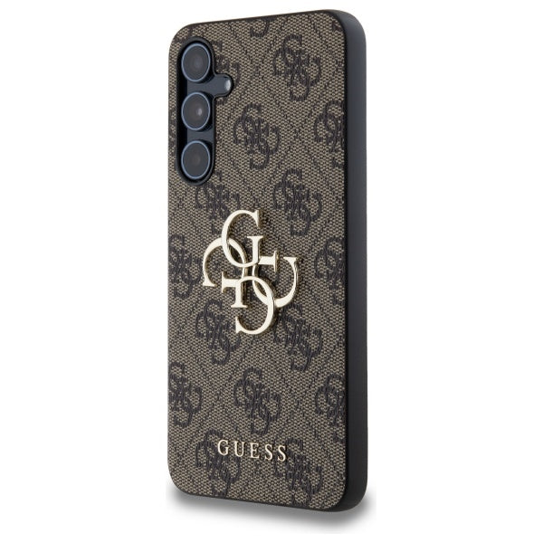 Guess 4G Big Metal Logo-hylster til Samsung Galaxy A55 - brun