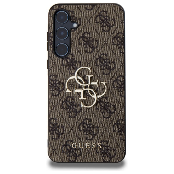 Guess 4G Big Metal Logo-hylster til Samsung Galaxy A55 - brun