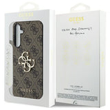 Guess 4G Big Metal Logo-hylster til Samsung Galaxy A55 - brun