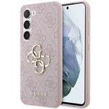 Guess 4G Big Metal Logo-hylster til Samsung Galaxy A55 - pink