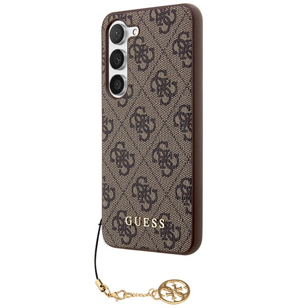 Guess 4G Charms Collection case til Samsung Galaxy A55 - brun