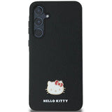 Hello Kitty Metal Logo Kitty Head case for Samsung Galaxy A55 - black