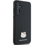 Hello Kitty Metal Logo Kitty Head case for Samsung Galaxy A55 - black