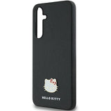 Hello Kitty Metal Logo Kitty Head case for Samsung Galaxy A55 - black
