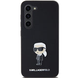 Karl Lagerfeld Silicone Ikonik Metal Pin case for Samsung Galaxy S24+ - black