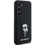 Karl Lagerfeld Silicone Ikonik Metal Pin case for Samsung Galaxy S24+ - black