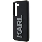 Karl Lagerfeld 3D Rubber Glitter Logo case for Samsung Galaxy S24 - black