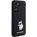 Karl Lagerfeld Silicone Choupette Metal Pin case for Samsung Galaxy S24 - black