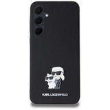 Karl Lagerfeld Saffiano Karl&Choupette Pin case for Samsung Galaxy A35 - black