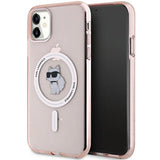 Karl Lagerfeld IML Choupette MagSafe case for iPhone 11 / Xr - pink