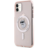 Karl Lagerfeld IML Choupette MagSafe case for iPhone 11 / Xr - pink