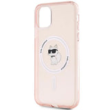 Karl Lagerfeld IML Choupette MagSafe case for iPhone 11 / Xr - pink