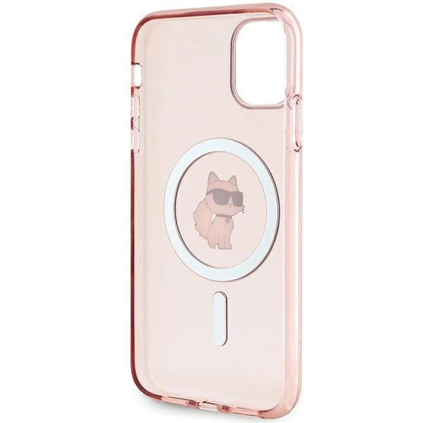 Karl Lagerfeld IML Choupette MagSafe case for iPhone 11 / Xr - pink