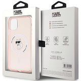 Karl Lagerfeld IML Choupette MagSafe case for iPhone 11 / Xr - pink