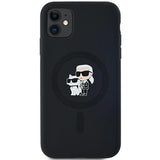 Karl Lagerfeld Silicone Karl&Choupette MagSafe case for iPhone 11 / Xr - black