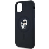 Karl Lagerfeld Silicone Karl&Choupette MagSafe case for iPhone 11 / Xr - black