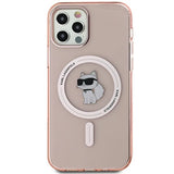 Karl Lagerfeld IML Choupette MagSafe case for iPhone 12/12 Pro - pink