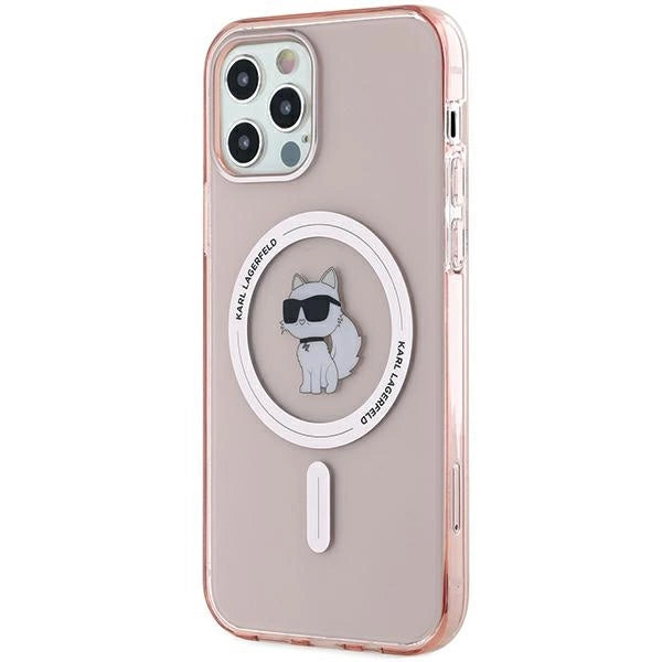 Karl Lagerfeld IML Choupette MagSafe case for iPhone 12/12 Pro - pink