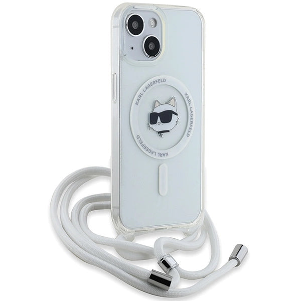 Karl Lagerfeld IML Choupette Head & Cord MagSafe case for iPhone 13 / 14 / 15 - transparent