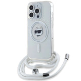 Karl Lagerfeld IML Choupette Head & Cord MagSafe case for iPhone 14 Pro - transparent