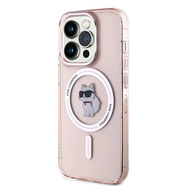 Karl Lagerfeld IML Choupette MagSafe case for iPhone 14 Pro - pink
