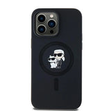 Karl Lagerfeld Silicone Karl&Choupette MagSafe case for iPhone 14 Pro - black