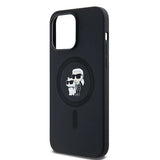 Karl Lagerfeld Silicone Karl&Choupette MagSafe case for iPhone 14 Pro - black