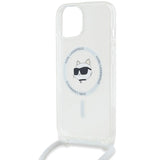 Karl Lagerfeld IML Choupette Head & Cord MagSafe case for iPhone 14 / 13 / 15 - transparent