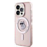 Karl Lagerfeld IML Choupette MagSafe case for iPhone 14 Pro Max - pink