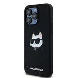 Karl Lagerfeld Silicone Choupette Head MagSafe case for iPhone 15 Pro - black