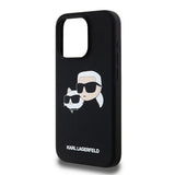 Karl Lagerfeld Silicone Karl&Choupette MagSafe case for iPhone 15 Pro - black