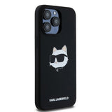 Karl Lagerfeld Silicone Choupette Head MagSafe case for iPhone 15 Pro Max - black