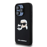Karl Lagerfeld Silicone Karl&Choupette MagSafe case for iPhone 15 Pro Max - black