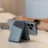 Uniq Lyden DS magnetisk RFID-tegnebog med telefonstativ - beige og grøn