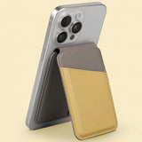 Uniq Lyden DS magnetisk RFID-tegnebog med telefonstativ - gul-grå