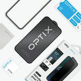 Uniq Optix Privacy tempereret glas til iPhone 15/14 Pro med applikator