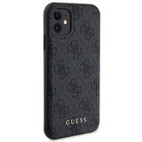 Guess 4G Metal Logo-kasset til iPhone 11 + 5000mAh MagSafe powerbank - sort