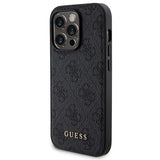 Guess 4G Metal Logo Case Set til iPhone 14 Pro Max + 5000mAh MagSafe Powerbank - sort