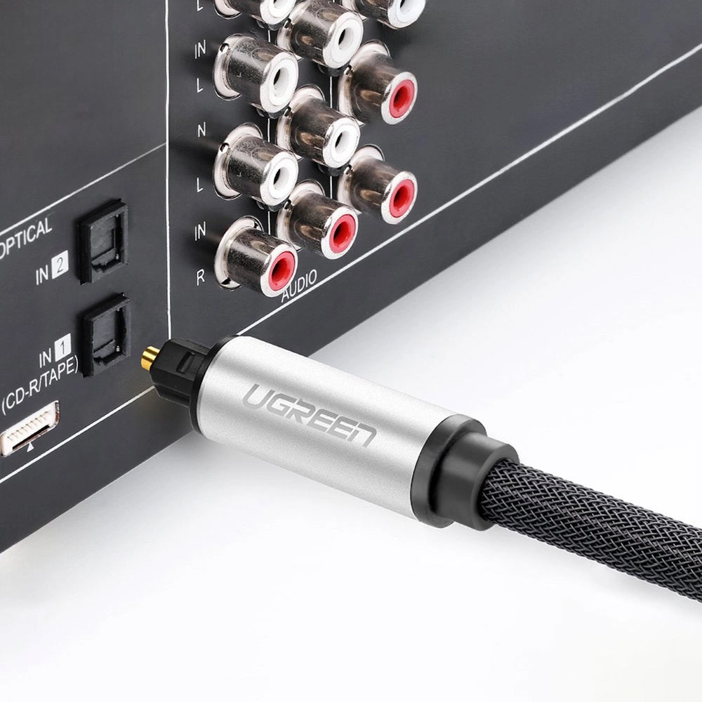 Ugreen AV108 10540 optisk Toslink/SPDIF-kabel 2m - grå