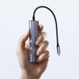 HUB Ugreen CM511 15597 5in1 USB-C - USB-C PD / HDMI / 3x USB-A 3.0 - grå