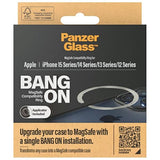 MagSafe PanzerGlass Bang ON-ring til iPhone 12 / 13 / 14 / 15 - sølv